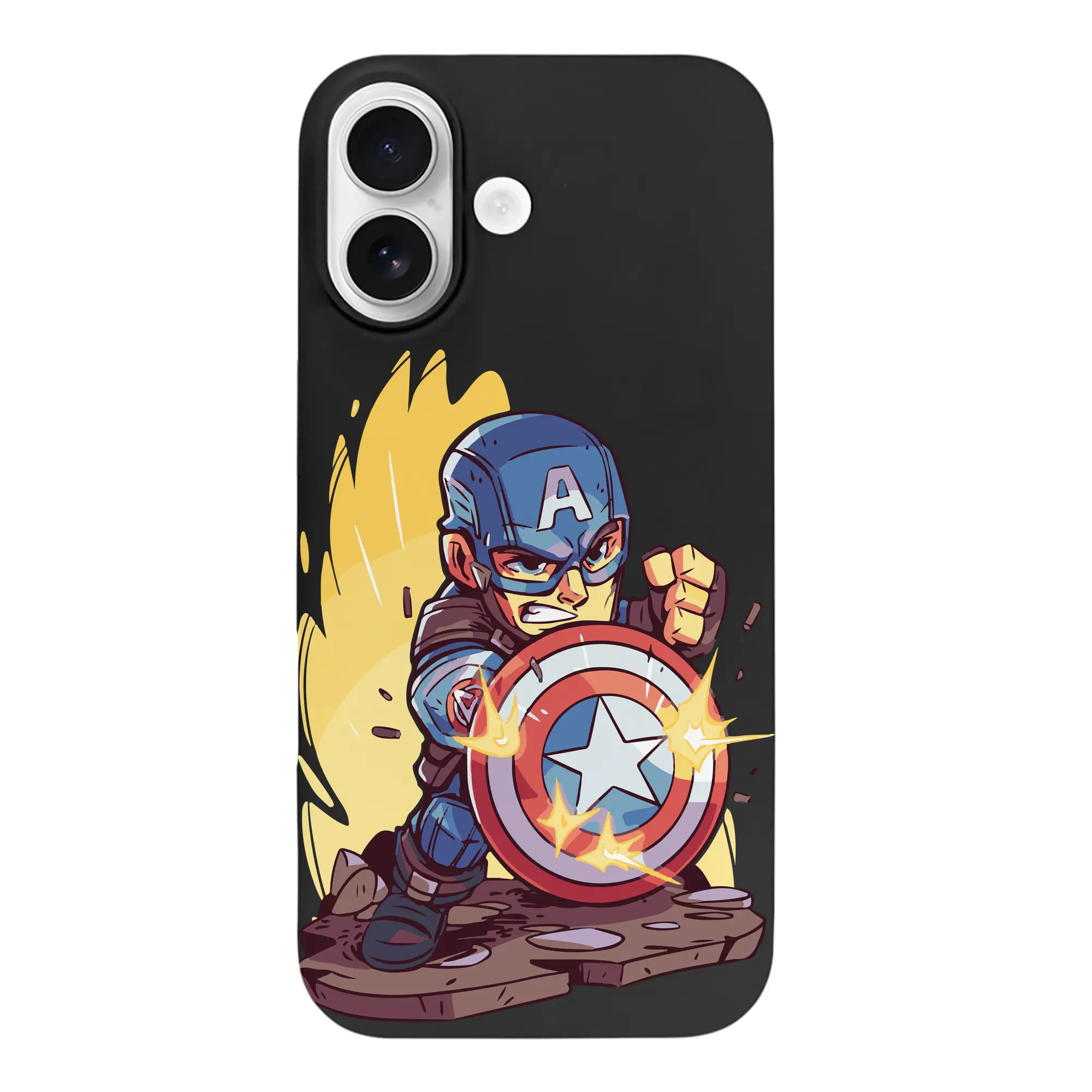 アベンジャーズ (Avenjāzu) グッズ キャプテン・アメリカ（Captain America） - iPhone 17 シリーズ シリコンケース 薄型 耐衝撃 指紋防止 ソフトタッチカバー 精密フィット 傷防止 保護ケース iPhone 17/17 Air/17 Pro/17 Pro Max 対応